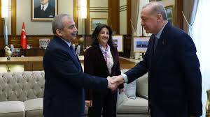 CUMHURBAŞKANI ERDOĞAN DEM HEYETİNİ KABUL ETTİ